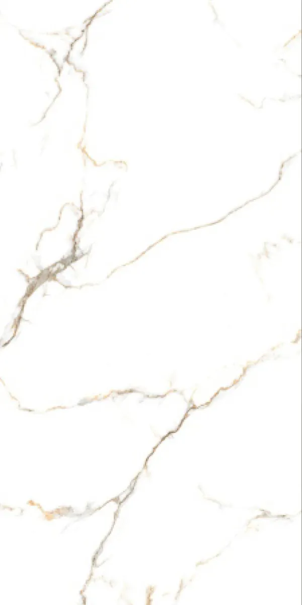 Glossy Finish Statuario Ocean Golden PGVT 600x1200mm