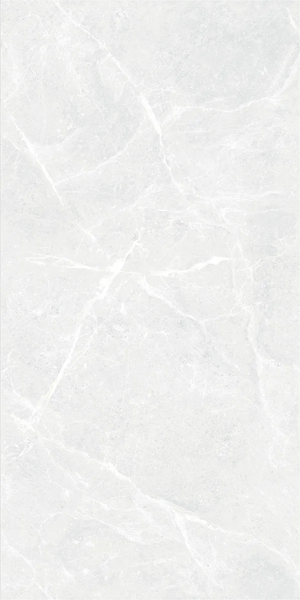 Bratvi White 600x1200mm Glossy PGVT tile in a marble look