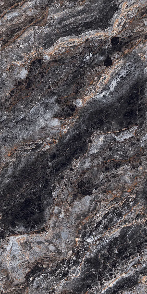 High Glossy Finish Willy Black PGVT 600x1200mm