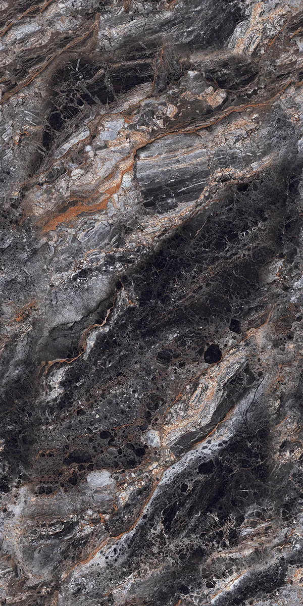 High Glossy Finish Willy Black PGVT 600x1200mm