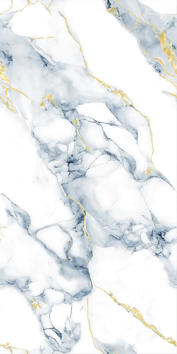 Zodic Blue 600x1200mm Glossy PGVT tile in a marble look