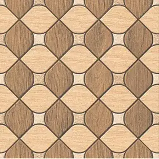 KDT 190 400x400mm Matte Porcelain tile in a wood look
